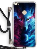 CaseCompany Where Light And Dark Meet: Huawei Ascend P8 Lite (2017) Transparant Hoesje met koord