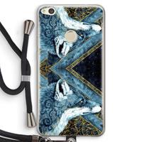 CaseCompany Golden Fox: Huawei Ascend P8 Lite (2017) Transparant Hoesje met koord
