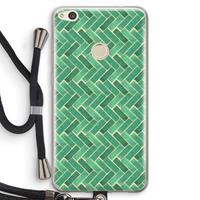 CaseCompany Moroccan tiles 2: Huawei Ascend P8 Lite (2017) Transparant Hoesje met koord
