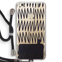 CaseCompany Marrakech Zigzag: Huawei Ascend P8 Lite (2017) Transparant Hoesje met koord