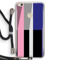 CaseCompany Gestalte 4: Huawei Ascend P8 Lite (2017) Transparant Hoesje met koord