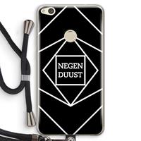 CaseCompany Negenduust geometrisch: Huawei Ascend P8 Lite (2017) Transparant Hoesje met koord