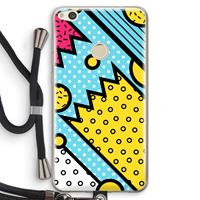CaseCompany Pop Art #1: Huawei Ascend P8 Lite (2017) Transparant Hoesje met koord