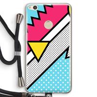 CaseCompany Pop Art #3: Huawei Ascend P8 Lite (2017) Transparant Hoesje met koord