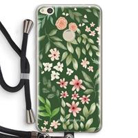 CaseCompany Botanical green sweet flower heaven: Huawei Ascend P8 Lite (2017) Transparant Hoesje met koord