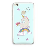 CaseCompany Regenboog eenhoorn: Huawei Ascend P8 Lite (2017) Transparant Hoesje