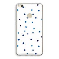 CaseCompany Blauwe stippen: Huawei Ascend P8 Lite (2017) Transparant Hoesje