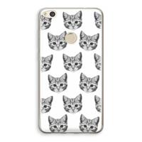 CaseCompany Kitten: Huawei Ascend P8 Lite (2017) Transparant Hoesje