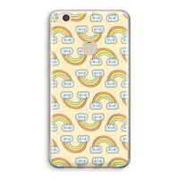 CaseCompany Regenboog: Huawei Ascend P8 Lite (2017) Transparant Hoesje