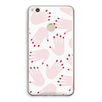CaseCompany Hands pink: Huawei Ascend P8 Lite (2017) Transparant Hoesje