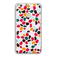 CaseCompany Colored Giraffe: Huawei Ascend P8 Lite (2017) Transparant Hoesje