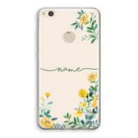 CaseCompany Gele bloemen: Huawei Ascend P8 Lite (2017) Transparant Hoesje