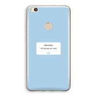 CaseCompany Reminder: Huawei Ascend P8 Lite (2017) Transparant Hoesje