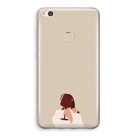 CaseCompany I drink wine: Huawei Ascend P8 Lite (2017) Transparant Hoesje