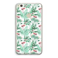 CaseCompany Flamingo bladeren: Huawei Ascend P8 Lite (2017) Transparant Hoesje