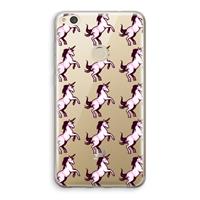 CaseCompany Musketon Unicorn: Huawei Ascend P8 Lite (2017) Transparant Hoesje