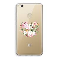 CaseCompany GRL PWR Flower: Huawei Ascend P8 Lite (2017) Transparant Hoesje