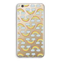 CaseCompany Regenboog: Huawei Ascend P8 Lite (2017) Transparant Hoesje