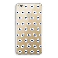 CaseCompany Eyes pattern: Huawei Ascend P8 Lite (2017) Transparant Hoesje