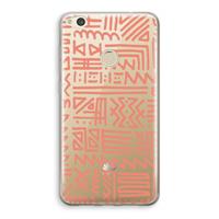 CaseCompany Marrakech Pink: Huawei Ascend P8 Lite (2017) Transparant Hoesje