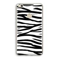 CaseCompany Zebra pattern: Huawei Ascend P8 Lite (2017) Transparant Hoesje