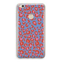 CaseCompany Leopard blue: Huawei Ascend P8 Lite (2017) Transparant Hoesje