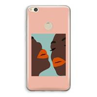 CaseCompany Orange lips: Huawei Ascend P8 Lite (2017) Transparant Hoesje