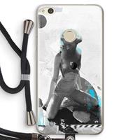 CaseCompany I will not feel a thing: Huawei Ascend P8 Lite (2017) Transparant Hoesje met koord
