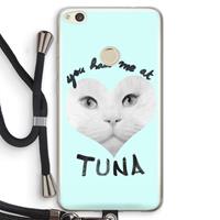 CaseCompany You had me at tuna: Huawei Ascend P8 Lite (2017) Transparant Hoesje met koord