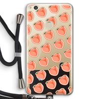 CaseCompany Just peachy: Huawei Ascend P8 Lite (2017) Transparant Hoesje met koord