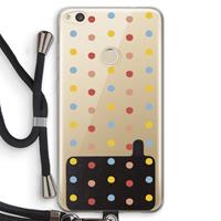 CaseCompany Bollen: Huawei Ascend P8 Lite (2017) Transparant Hoesje met koord