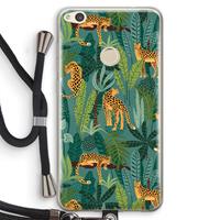 CaseCompany Luipaard 2: Huawei Ascend P8 Lite (2017) Transparant Hoesje met koord