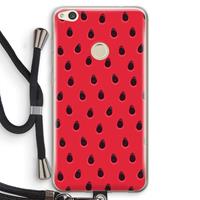 CaseCompany Watermelon: Huawei Ascend P8 Lite (2017) Transparant Hoesje met koord