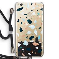 CaseCompany Terrazzo N°13: Huawei Ascend P8 Lite (2017) Transparant Hoesje met koord