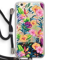 CaseCompany Tropisch 2: Huawei Ascend P8 Lite (2017) Transparant Hoesje met koord