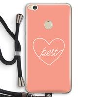 CaseCompany Best heart: Huawei Ascend P8 Lite (2017) Transparant Hoesje met koord