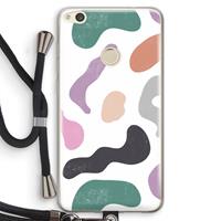 CaseCompany Memphis Shapes: Huawei Ascend P8 Lite (2017) Transparant Hoesje met koord
