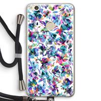 CaseCompany Hibiscus Flowers: Huawei Ascend P8 Lite (2017) Transparant Hoesje met koord