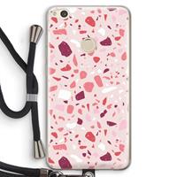 CaseCompany Terrazzo N°15: Huawei Ascend P8 Lite (2017) Transparant Hoesje met koord