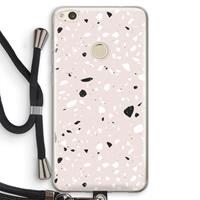 CaseCompany Terrazzo N°20: Huawei Ascend P8 Lite (2017) Transparant Hoesje met koord