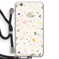 CaseCompany Terrazzo N°21: Huawei Ascend P8 Lite (2017) Transparant Hoesje met koord