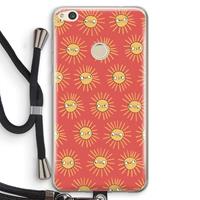 CaseCompany Zon: Huawei Ascend P8 Lite (2017) Transparant Hoesje met koord