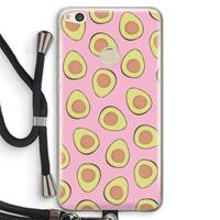 CaseCompany Dancing avocados: Huawei Ascend P8 Lite (2017) Transparant Hoesje met koord