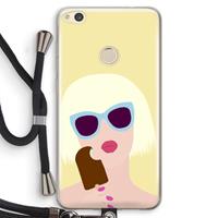 CaseCompany Ice cream: Huawei Ascend P8 Lite (2017) Transparant Hoesje met koord