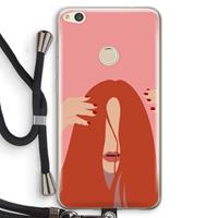 CaseCompany Woke up like this: Huawei Ascend P8 Lite (2017) Transparant Hoesje met koord