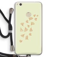 CaseCompany Falling Leaves: Huawei Ascend P8 Lite (2017) Transparant Hoesje met koord