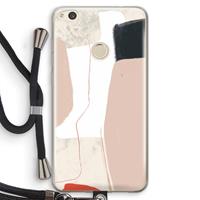CaseCompany Lava: Huawei Ascend P8 Lite (2017) Transparant Hoesje met koord