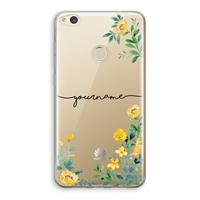 CaseCompany Gele bloemen: Huawei Ascend P8 Lite (2017) Transparant Hoesje