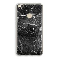 CaseCompany Zwart marmer: Huawei Ascend P8 Lite (2017) Transparant Hoesje