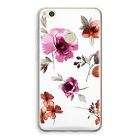 CaseCompany Geschilderde bloemen: Huawei Ascend P8 Lite (2017) Transparant Hoesje